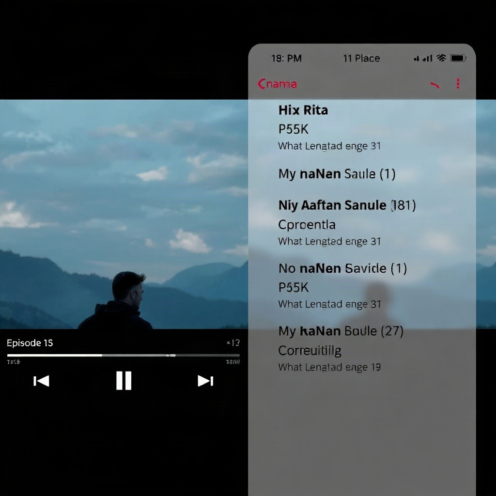 Vertical short drama playback interface with episode list
