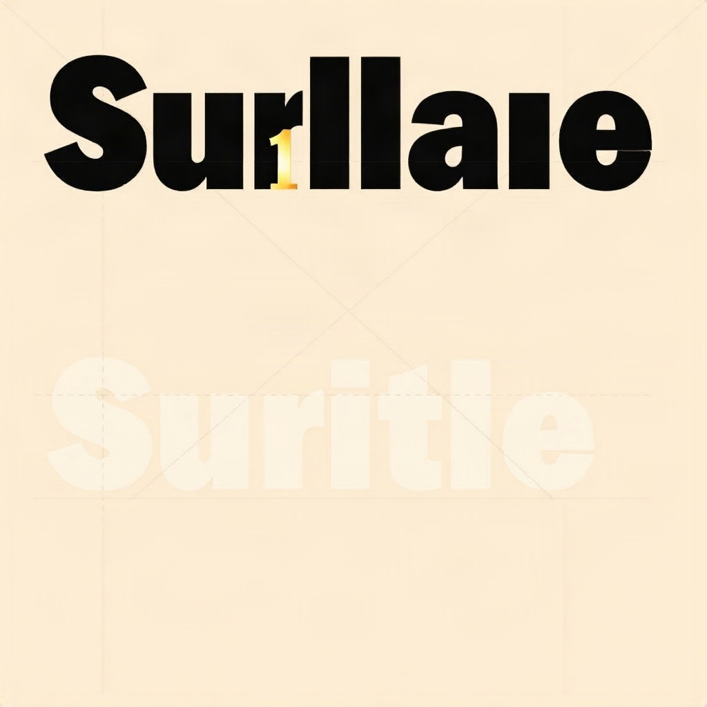 Subtitle and typography style sheet samples